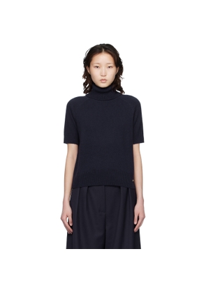 ANINE BING Navy Jackson Turtleneck