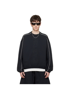 Fear of God ESSENTIALS Black Active Trace Modern Crewneck Sweatshirt