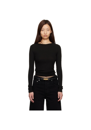 Citizens of Humanity Black Bina Crewneck T-shirt