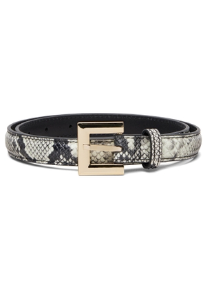 ANINE BING Black & White Nicola Belt
