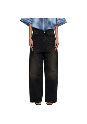 VETEMENTS Black Spiral Jeans