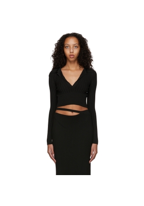 Anna October Black Sandra Knitted Polo