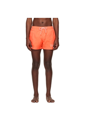 BOSS Orange Outline Logo Print Swim Shorts