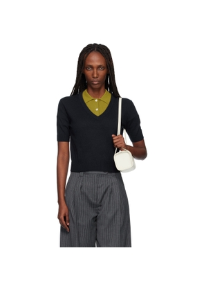 arch4 Navy Alistair V-Neck Sweater