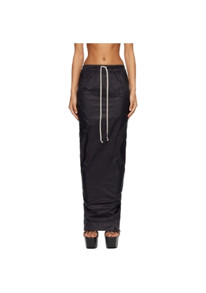 Rick Owens DRKSHDW Black Concordians Pull On Pillar Maxi Skirt