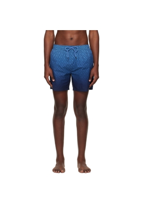 BOSS Blue Logo-Badge Swim Shorts