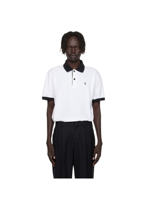 Ernest W. Baker White 'EWB' Embroidered Polo