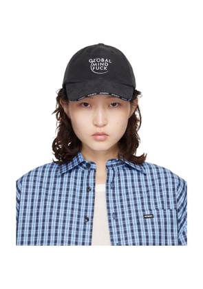 VETEMENTS Black 'Global MF' Cap
