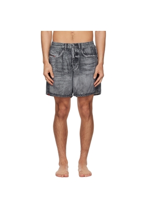 Diesel Gray Soccer-41-Dnm Swim Shorts