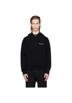 Palm Angels Black Embroidered Hoodie