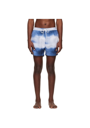 BOSS Blue Printed Swim Shorts