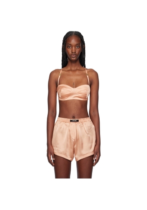 Palm Angels Pink Monogram Balconette Bra