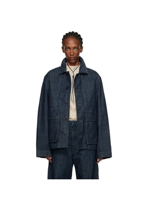 LEMAIRE Navy Boxy Denim Jacket