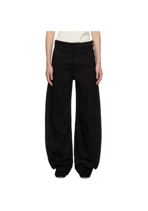 LEMAIRE Black High Waisted Curved Jeans