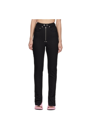BONBOM Black Slit Bottom Jeans