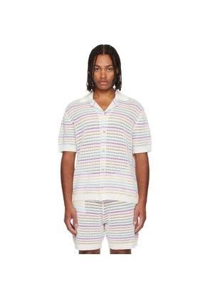 Casablanca Multicolor Crochet Polo