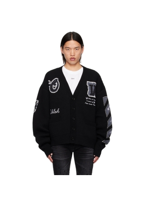 Off-White Black Varsity Cardigan