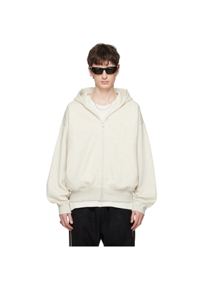 Fear of God ESSENTIALS Gray Signature Classic Full Zip Hoodie