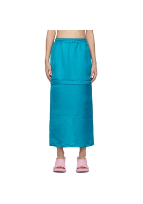 BONBOM Blue Two-Way Zip Skirt
