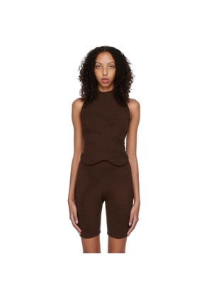 SELASI SSENSE Exclusive Brown KBN Knitwear Edition Tank Top