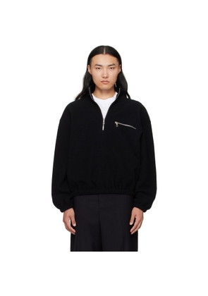 Rier Black Fleece Sweater