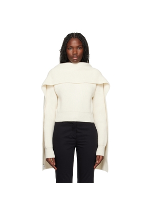 Erdem Off-White Draped Sweater