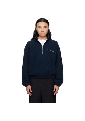 Rier Blue Fleece Sweater