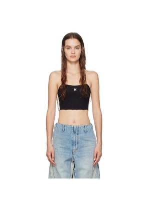 Palm Angels Black Monogram Corset