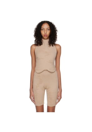 SELASI SSENSE Exclusive Beige KBN Knitwear Edition Tank Top
