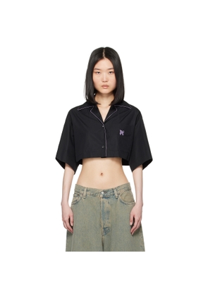 Palm Angels Black Monogrammed Shirt