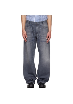 Diesel Gray Relaxed D-Zeta Jeans