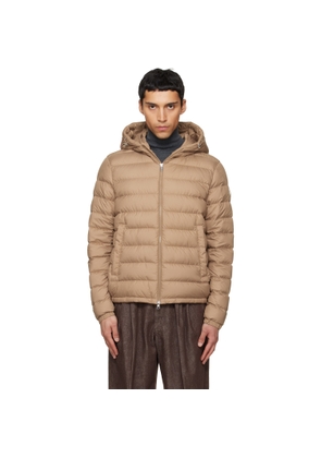 Moncler Beige Vermeille Hooded Short Down Jacket