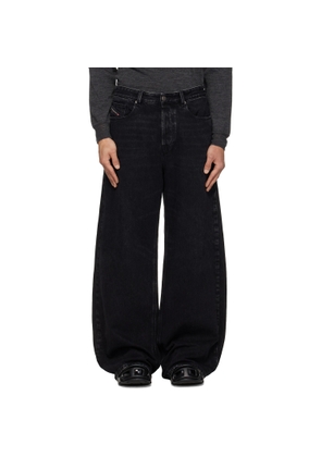 Diesel Black Relaxed D-Rise Jeans