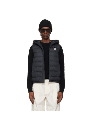 Moncler Black Marseillan Hooded Down Vest