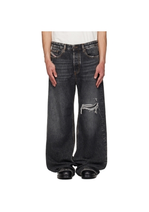 Diesel Black Relaxed D-Rise 007dn Jeans