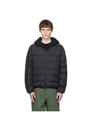 Moncler Black Vega Hooded Short Down Jacket