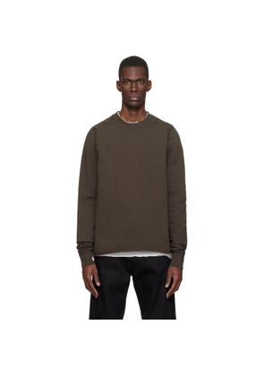Rick Owens DRKSHDW Brown Temple Crewneck Sweatshirt