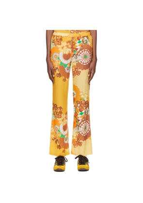 ERL Yellow Viscose Lounge Pants
