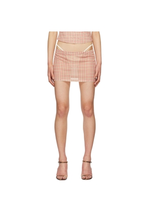 Miaou Pink Fig Mini Skirt