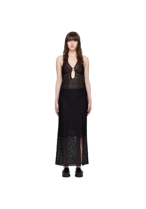 GANNI Black Hardware Maxi Dress