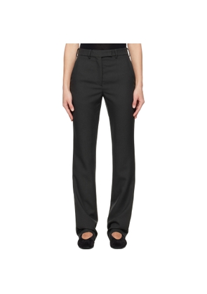 Rier Black Fitted Trousers