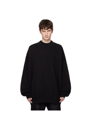 Rick Owens DRKSHDW Black Temple Hun Crewneck Sweatshirt
