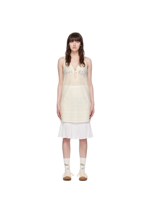 GANNI Off-White Hardware Minidress