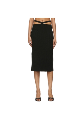 Anna October Black Alizee Midi Skirt