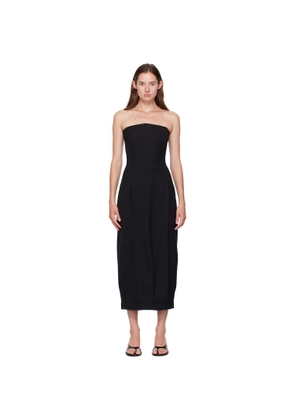VETEMENTS Black Upside-Down Tailored Pantadress Maxi Dress