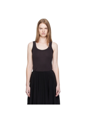 LEMAIRE Black Rib Tank Top