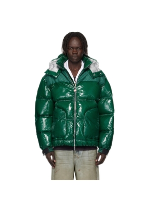 Casablanca Green Nylon Down Jacket
