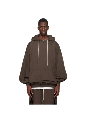 Rick Owens DRKSHDW Brown Temple Hun Hoodie