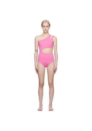 Pushbutton SSENSE Exclusive Pink Cut-Out Bodysuit