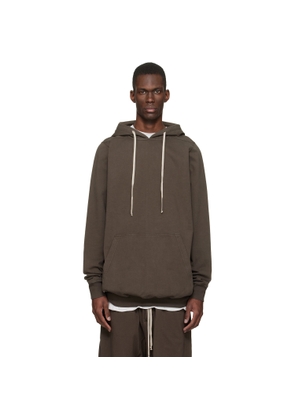 Rick Owens DRKSHDW Brown Temple Pullover Hoodie
